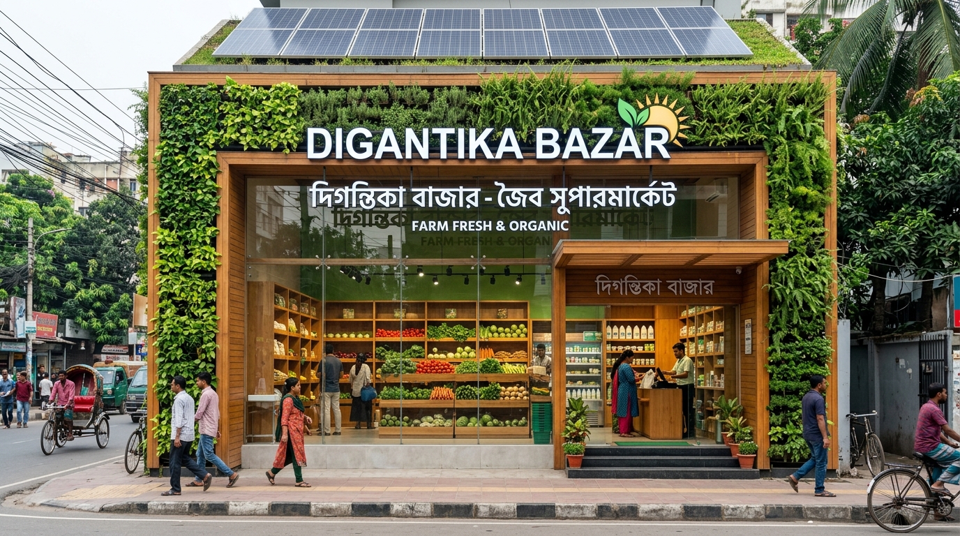 দিগন্তিকা বাজার আধুনিক সুপারশপ ও খাঁটি কৃষিপণ্য সম্ভার